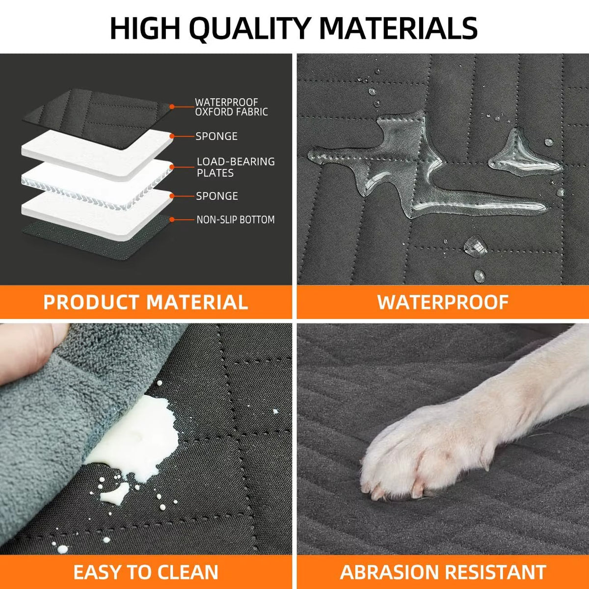 RoveHound™ Hard-Bottom Dog Car Seat Cover